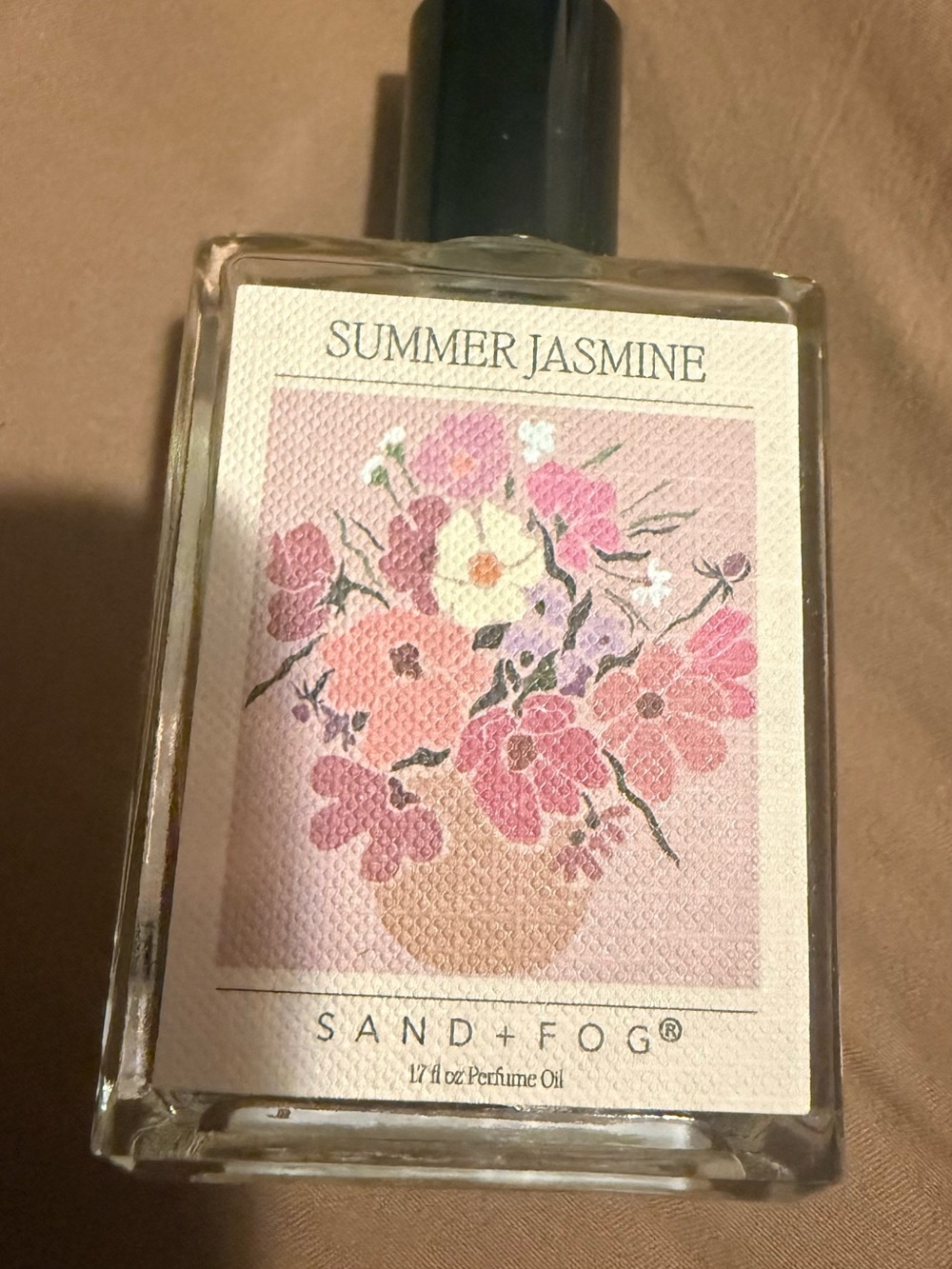 Sand + Fog Summer Jasmine perfume oil in a 1.7 fl oz (50 ml) bottle. #perfume